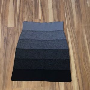 Grey/Black BCBG skirt size small